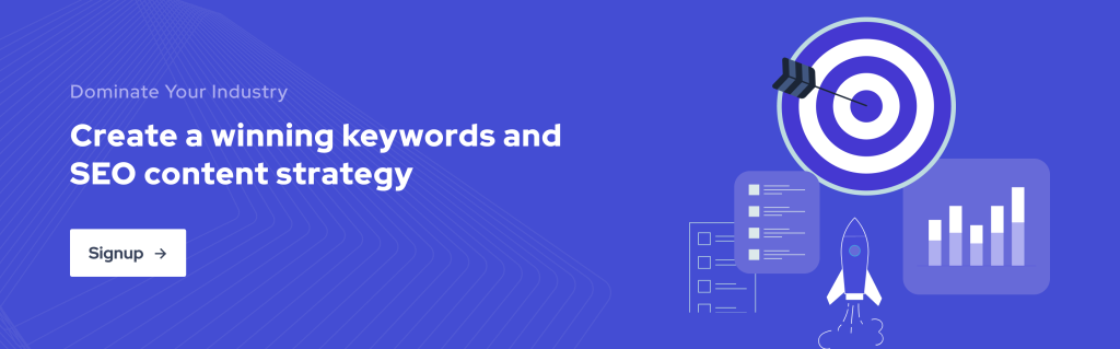 Create a winning keywords and SEO content strategy